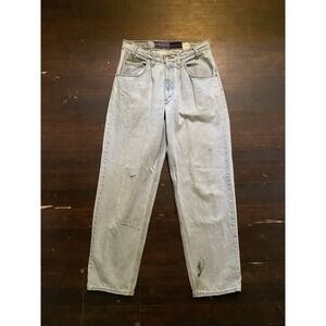 Vintage Levi's Silver Tab Baggy Denim Jeans Lightwash 90s Made in USA 30x31